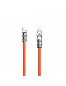Vinklad kabel USB C - USB C 120W 1m rotation 180° Dudao - orange