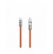 Vinklad kabel USB C - USB C 120W 1m rotation 180° Dudao - orange