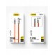 Vinklad kabel USB C - USB C 120W 1m rotation 180° Dudao - orange
