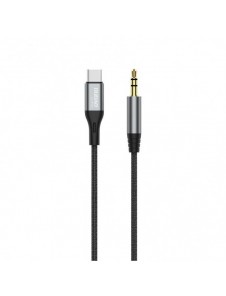Dudao ljudkabel USB-C - miniuttag 3,5 mm 1m grå (L11PROT)