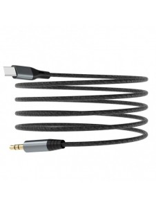 Dudao ljudkabel USB-C - miniuttag 3,5 mm 1m grå (L11PROT)