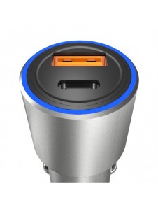 Dudao USB / USB Billaddare Typ C Strömförsörjning Snabbladdning 22,5 W Grå (R4PQ)