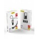 Dudao 3in1 USB billaddare 3,4 A inbyggd kabel Lightning / USB Typ C / micro USB svart (R5ProN svart)