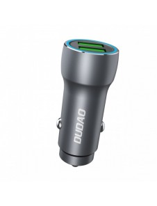 Dudao snabb billaddare 2 x USB 3A 18W grå (R4+)