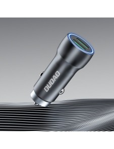 Dudao snabb billaddare 2 x USB 3A 18W grå (R4+)