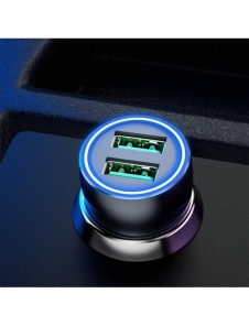 Dudao snabb billaddare 2 x USB 3A 18W grå (R4+)