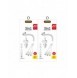 Dudao bilsatsladdare 2x USB 2.4A + kabel USB 3in1 Lightning / Typ C / micro USB-kabel vit (R7 vit)
