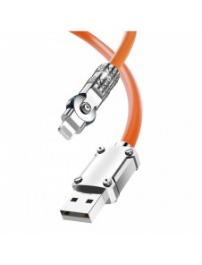 Vinklad kabel USB-A - Lightning 30W 1m rotation 180° Dudao - orange