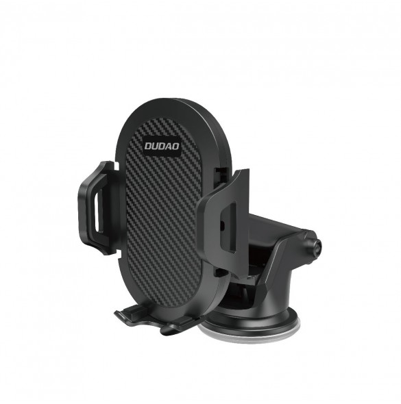 Dudao Telescopic Gravity Car Windshield Mount Holder Black (ny F2S svart)