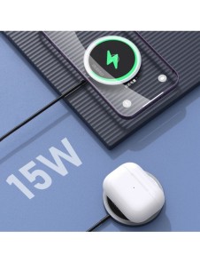 Dudao MagSafe 15W induktiv laddare - svart