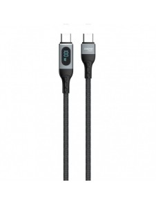 Dudao kabel USB Typ C - USB Typ C snabbladdning PD 100W 1m svart (L7MaxC)
