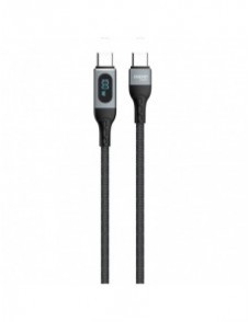 Dudao kabel USB Typ C - USB Typ C snabbladdning PD 100W 1m svart (L7MaxC)