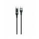 Dudao kabel USB Typ C - USB Typ C snabbladdning PD 100W 1m svart (L7MaxC)