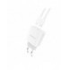 Dudao fast EU USB Type C Power Delivery 18W laddare + kabel USB Type C / Lightning-kabel 1m vit (A8EU + PD-kabel vit)