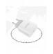 Dudao fast EU USB Type C Power Delivery 18W laddare + kabel USB Type C / Lightning-kabel 1m vit (A8EU + PD-kabel vit)