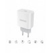 Dudao fast EU USB Type C Power Delivery 18W laddare + kabel USB Type C / Lightning-kabel 1m vit (A8EU + PD-kabel vit)