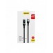 Dudao USB Type C - Lightning-kabel snabbladdning PD 20W 1m svart (L7MaxL)