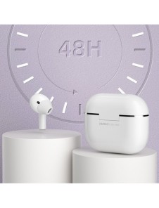 Dudao TWS Bluetooth 5.1 trådlösa hörlurar vita (U15H)