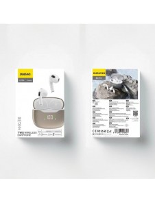 Dudao U15N TWS trådlösa hörlurar - vit