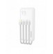Dudao K6Pro Universal 10000mAh Power Bank med USB-kabel, USB Typ C, Blixtvit (K6Pro-vit)