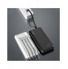 Dudao K6Pro Universal 10000mAh Power Bank med USB-kabel, USB Typ C, Blixtsvart (K6Pro-svart)