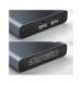 Dudao metall powerbank med LED-indikator 10000mAh silver (K5Pro)