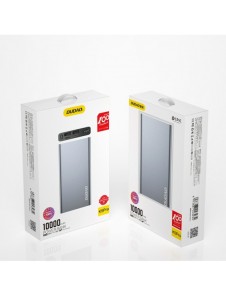Dudao metall powerbank med LED-indikator 10000mAh silver (K5Pro)