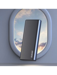 Dudao metall powerbank med LED-indikator 10000mAh silver (K5Pro)