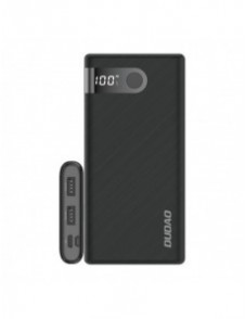 Dudao powerbank 10000 mAh 2x USB / USB Typ C / micro USB 2 A med LED-skärm svart (K9Pro-02)