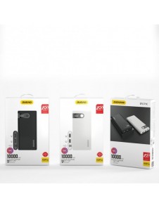 Dudao powerbank 10000 mAh 2x USB / USB Typ C / micro USB 2 A med LED-skärm svart (K9Pro-02)