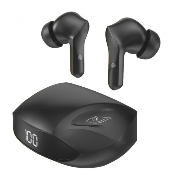 Dudao in-ear trådlösa hörlurar TWS Bluetooth 5.2 svart (U16H-svart)