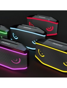 Dudao vattentät IP7 trådlös Bluetooth 5.0 RGB 5W 1200mAh högtalare Svart (Y10XS-svart)