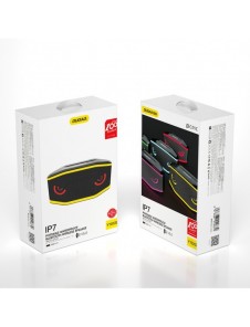 Dudao vattentät IP7 trådlös Bluetooth 5.0 RGB 5W 1200mAh högtalare Svart (Y10XS-svart)