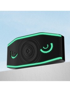 Dudao vattentät IP7 trådlös Bluetooth 5.0 RGB 5W 1200mAh högtalare Svart (Y10XS-svart)
