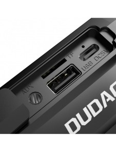 Dudao vattentät IP7 trådlös Bluetooth 5.0 RGB 5W 1200mAh högtalare Svart (Y10XS-svart)