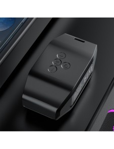 Dudao vattentät IP7 trådlös Bluetooth 5.0 RGB 5W 1200mAh högtalare Svart (Y10XS-svart)