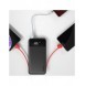 Dudao 2x USB powerbank 10000mAh 2A inbyggd kabel 3in1 Lightning / USB Typ C / micro USB 3A svart (K1A svart)