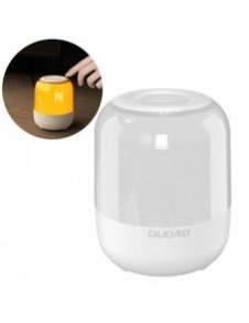 Dudao trådlös Bluetooth 5.0 RGB-högtalare 5W 1200mAh vit (Y11S-vit)