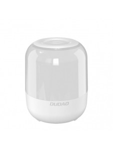 Dudao trådlös Bluetooth 5.0 RGB-högtalare 5W 1200mAh vit (Y11S-vit)