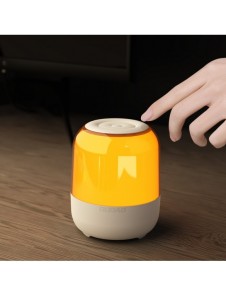 Dudao trådlös Bluetooth 5.0 RGB-högtalare 5W 1200mAh vit (Y11S-vit)