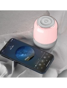 Dudao trådlös Bluetooth 5.0 RGB-högtalare 5W 1200mAh vit (Y11S-vit)