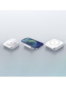 Dudao A11N 15W 3in1 induktiv laddare - vit