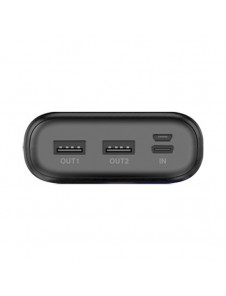 Dudao powerbank 20000 mAh 2x USB / USB Typ C / micro USB 2 A med LED-skärm svart (K9Pro-06)