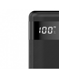 Dudao powerbank 20000 mAh 2x USB / USB Typ C / micro USB 2 A med LED-skärm svart (K9Pro-06)