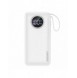 Dudao powerbank 10000mAh USB-A / USB-C 22,5W med inbyggd Lightning-kabel och USB-C vit (K15sW)