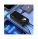 Dudao powerbank 10000mAh 1xUSB-A / 1xUSB-C 22,5W med inbyggd kabel 1xLightning / 1xUSB-C svart (K15sB)