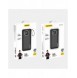 Dudao powerbank 10000mAh 1xUSB-A / 1xUSB-C 22,5W med inbyggd kabel 1xLightning / 1xUSB-C svart (K15sB)