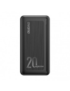 Dudao powerbank 20000 mAh Strömförsörjning 20 W Snabbladdning 3.0 2x USB / USB Typ C svart (K12PQ + svart)