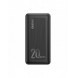 Dudao powerbank 20000 mAh Strömförsörjning 20 W Snabbladdning 3.0 2x USB / USB Typ C svart (K12PQ + svart)