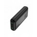Dudao powerbank 20000 mAh Strömförsörjning 20 W Snabbladdning 3.0 2x USB / USB Typ C svart (K12PQ + svart)